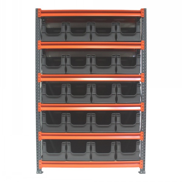 MegaRack Shelving & 20 x 20L Open Front Euro Box Kit | 3JC