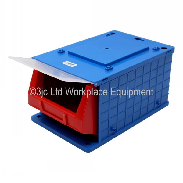 Dust Resistant Stacking Parts Bin In Case 3JC