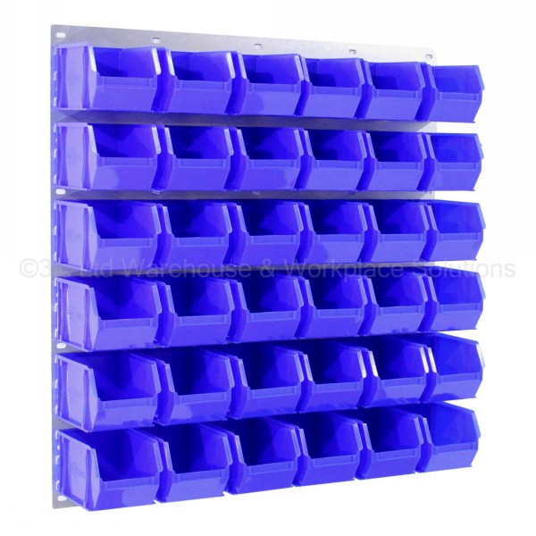ProBin Size 06 Plastic Parts Bins & Wall Panel Set 05 3JC