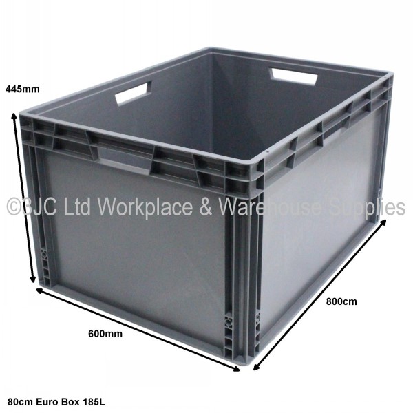 Heavy Duty Stacking Euro Box 80cm Size 5 (185 Litre) 3JC