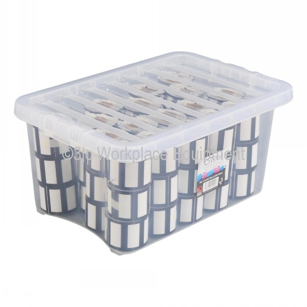 Wham Crystal Plastic Storage Box & Lid Size 03 (11 Litre) 3JC