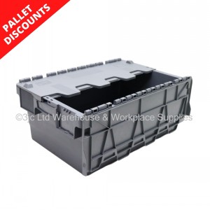 Attached Lid Distribution Container 60cm 40 Litre
