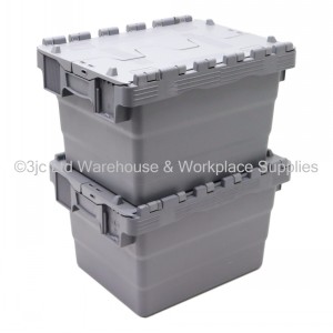 Attached Lid Distribution Container 40cm 22 Litre
