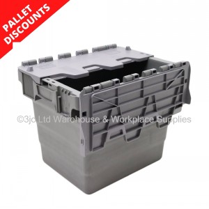 Attached Lid Distribution Container 40cm 27 Litre