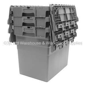 Attached Lid Distribution Container 60cm 90 Litre