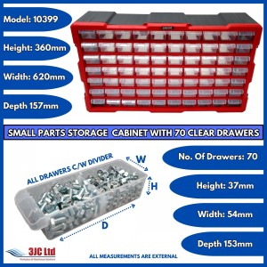 Storr Parts Storage Cabinet Organiser 70 Drawer