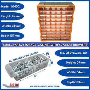 Storr Parts Storage Cabinet Organiser 60 Drawer