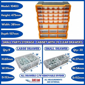 Storr Parts Storage Cabinet Organiser 39 Drawer