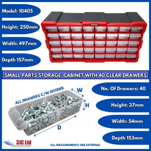 Storr Parts Storage Cabinet Organiser 40 Drawer