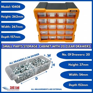 Storr Parts Storage Cabinet Organiser 20 Drawer
