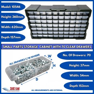 Storr Parts Storage Cabinet Organiser 70 Drawer