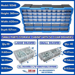 Storr Parts Storage Cabinet Organiser 50 Drawer