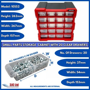 Storr Parts Storage Cabinet Organiser 20 Drawer
