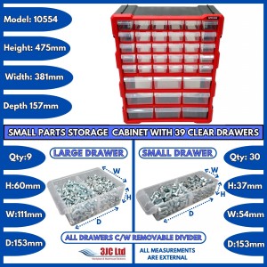 Storr Parts Storage Cabinet Organiser 39 Drawer