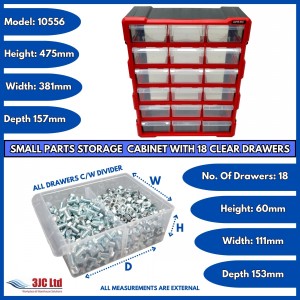 Storr Parts Storage Cabinet Organiser 18 Drawer