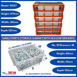Storr Parts Storage Cabinet Organiser 18 Drawer