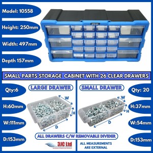 Storr Parts Storage Cabinet Organiser 26 Drawer
