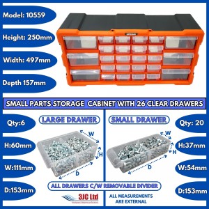 Storr Parts Storage Cabinet Organiser 26 Drawer