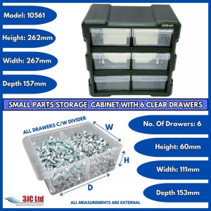 Storr Parts Storage Cabinet Organiser 06 Drawer
