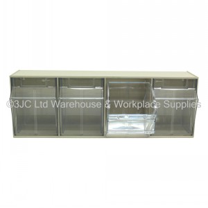Excel Clearview Tilt Front Parts Storage 4 Compartment