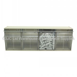 Excel Clearview Tilt Front Parts Storage 4 Compartment