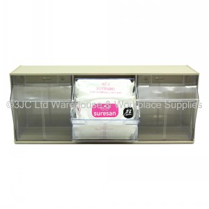Excel Clearview Tilt Front Parts Storage 3 Compartment