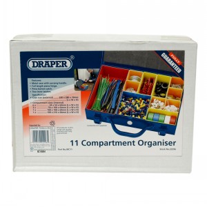 Draper Compartment Organiser With Metal Case