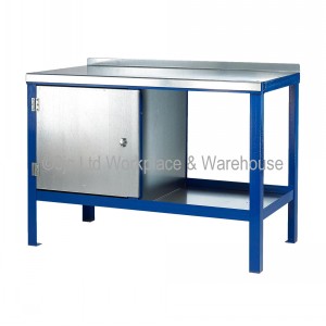 Heavy Duty Workbench Steel Top With Cupboard