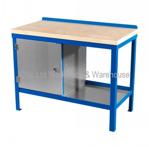 Heavy Duty Workbench Wood Top With Cupboard