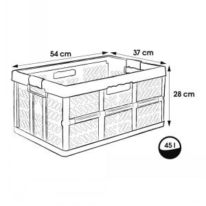 Keeeper Ben 45 Litre Collapsible Crate