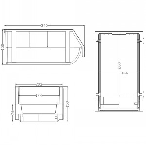 MegaRack Shelving & 30 x OrangaBin Parts Bin Kit