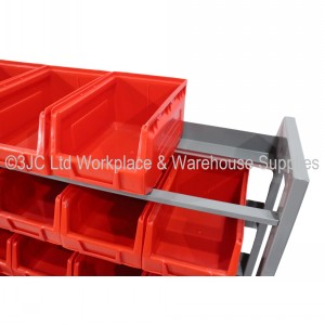 Heavy Duty Parts Bin Stand Freestanding 27 Bin
