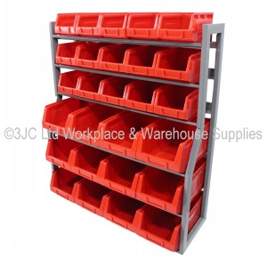 Heavy Duty Parts Bin Stand Freestanding 27 Bin