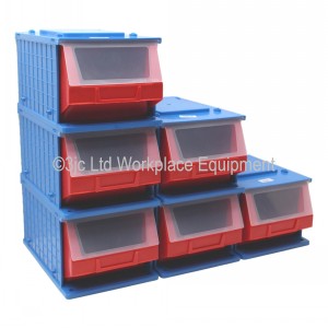 Dust Resistant Stacking Parts Bin In Case