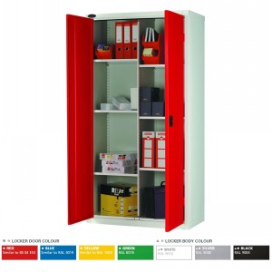 Premium Steel Cupboard Size 4 Large 8 Compartment