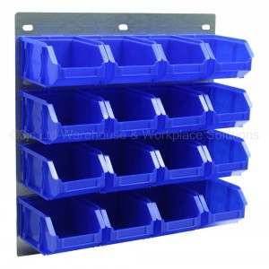 ProBin Size 02 Plastic Parts Bins & Wall Panel Set 01
