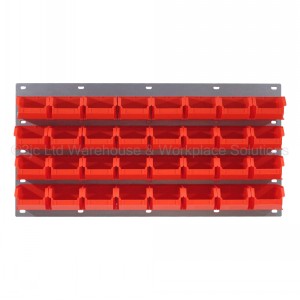 ProBin Size 02 Plastic Parts Bins & Wall Panel Set 02