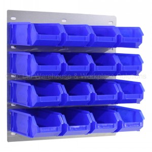 ProBin Size 04 Plastic Parts Bins & Wall Panel Set 01