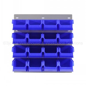 ProBin Size 04 Plastic Parts Bins & Wall Panel Set 01