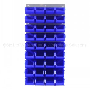 ProBin Size 04 Plastic Parts Bins & Wall Panel Set 03