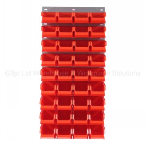ProBin Size 04 Plastic Parts Bins & Wall Panel Set 03