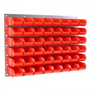 ProBin Size 04 Plastic Parts Bins & Wall Panel Set 04