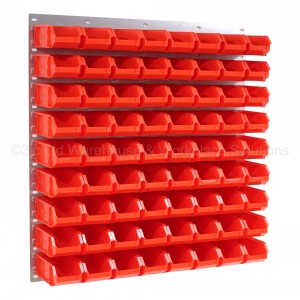 ProBin Size 04 Plastic Parts Bins & Wall Panel Set 05
