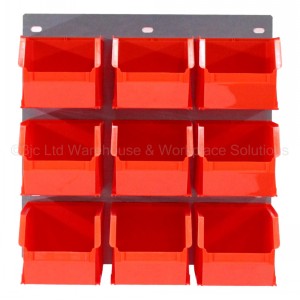 ProBin Size 06 Plastic Parts Bins & Wall Panel Set 01