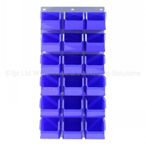 ProBin Size 06 Plastic Parts Bins & Wall Panel Set 03