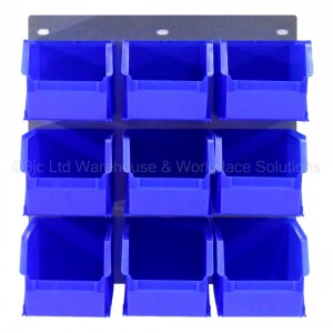 ProBin Size 08 Plastic Parts Bins & Wall Panel Set 01