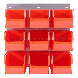 ProBin Size 08 Plastic Parts Bins & Wall Panel Set 01