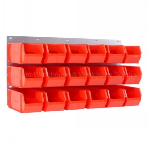 ProBin Size 08 Plastic Parts Bins & Wall Panel Set 02