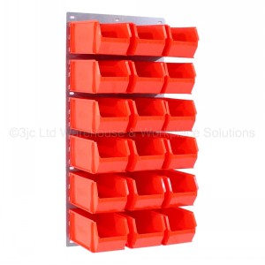 ProBin Size 08 Plastic Parts Bins & Wall Panel Set 03