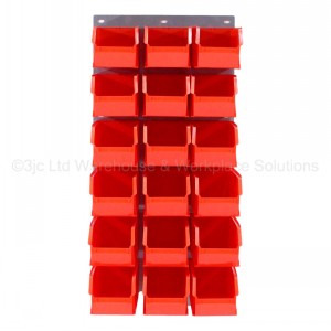 ProBin Size 08 Plastic Parts Bins & Wall Panel Set 03
